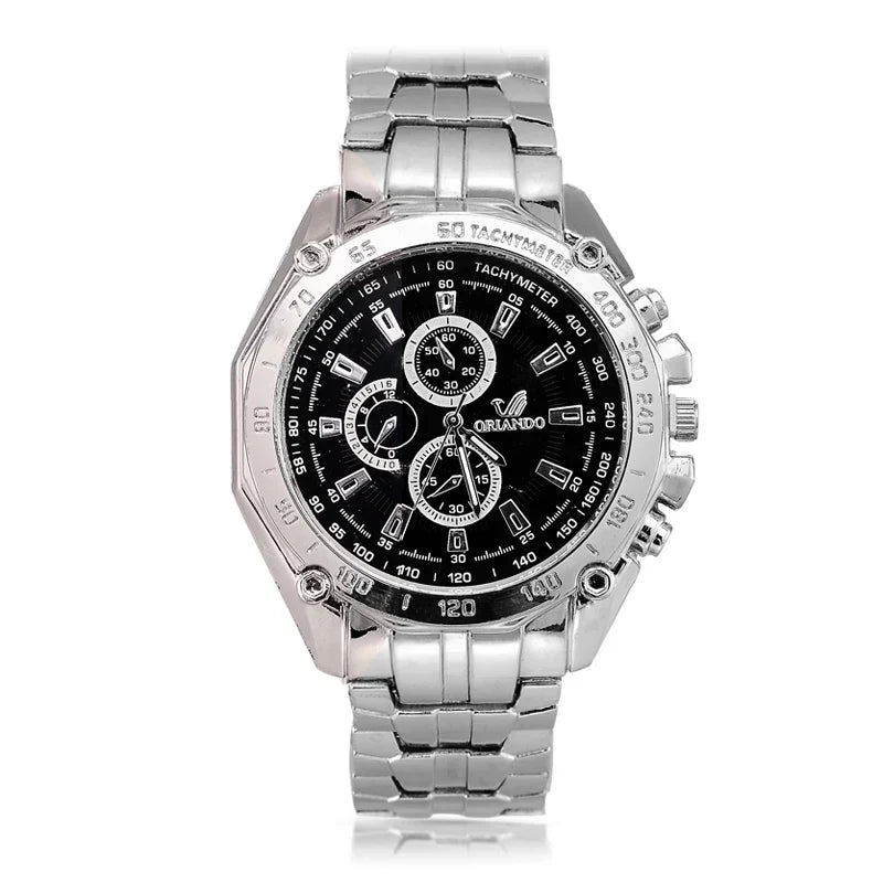 Klassische Quarz-Armbanduhr für Herren